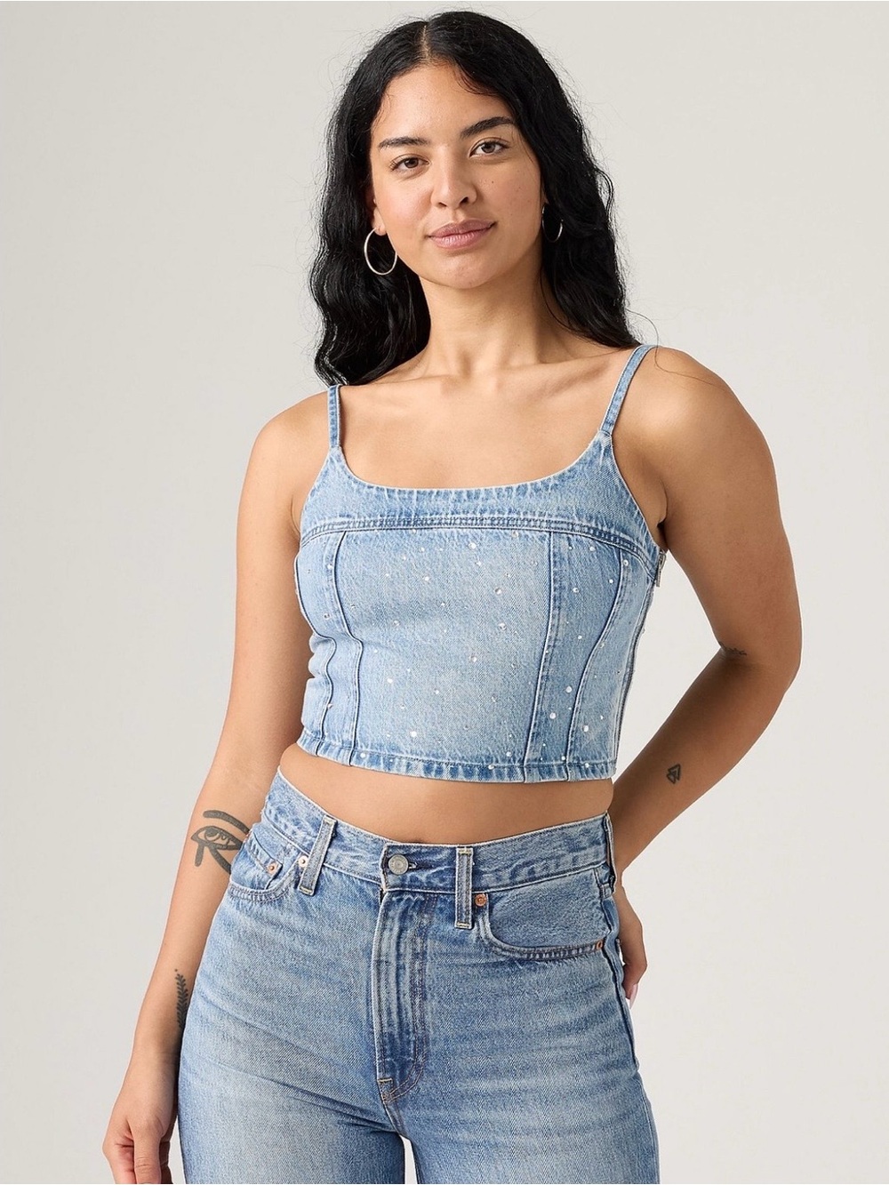 Levi’s denim crop top Nwts